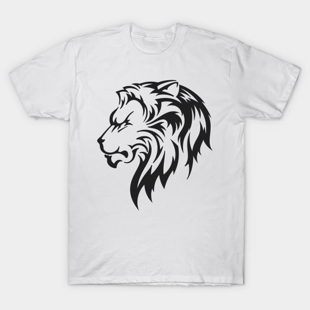 Silhouette Lion insignia T-Shirt by wingsofrage